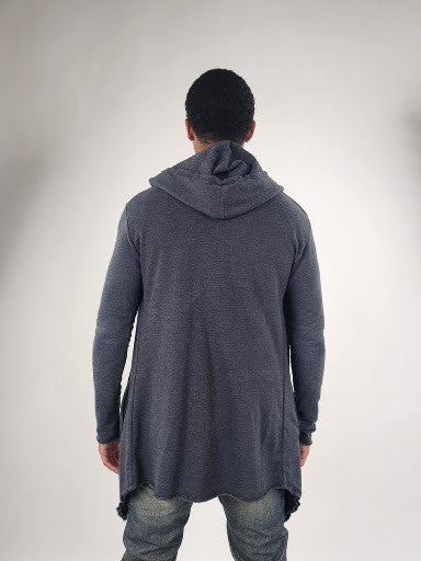 Reese De Luca Grey Long Sleeve Hood Jacket