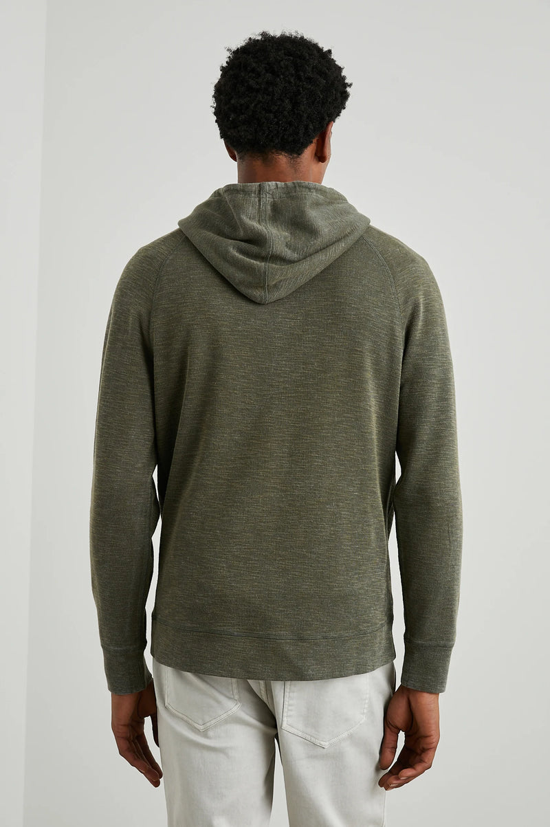 Rails Olive Green Knit Jersey Hoodie