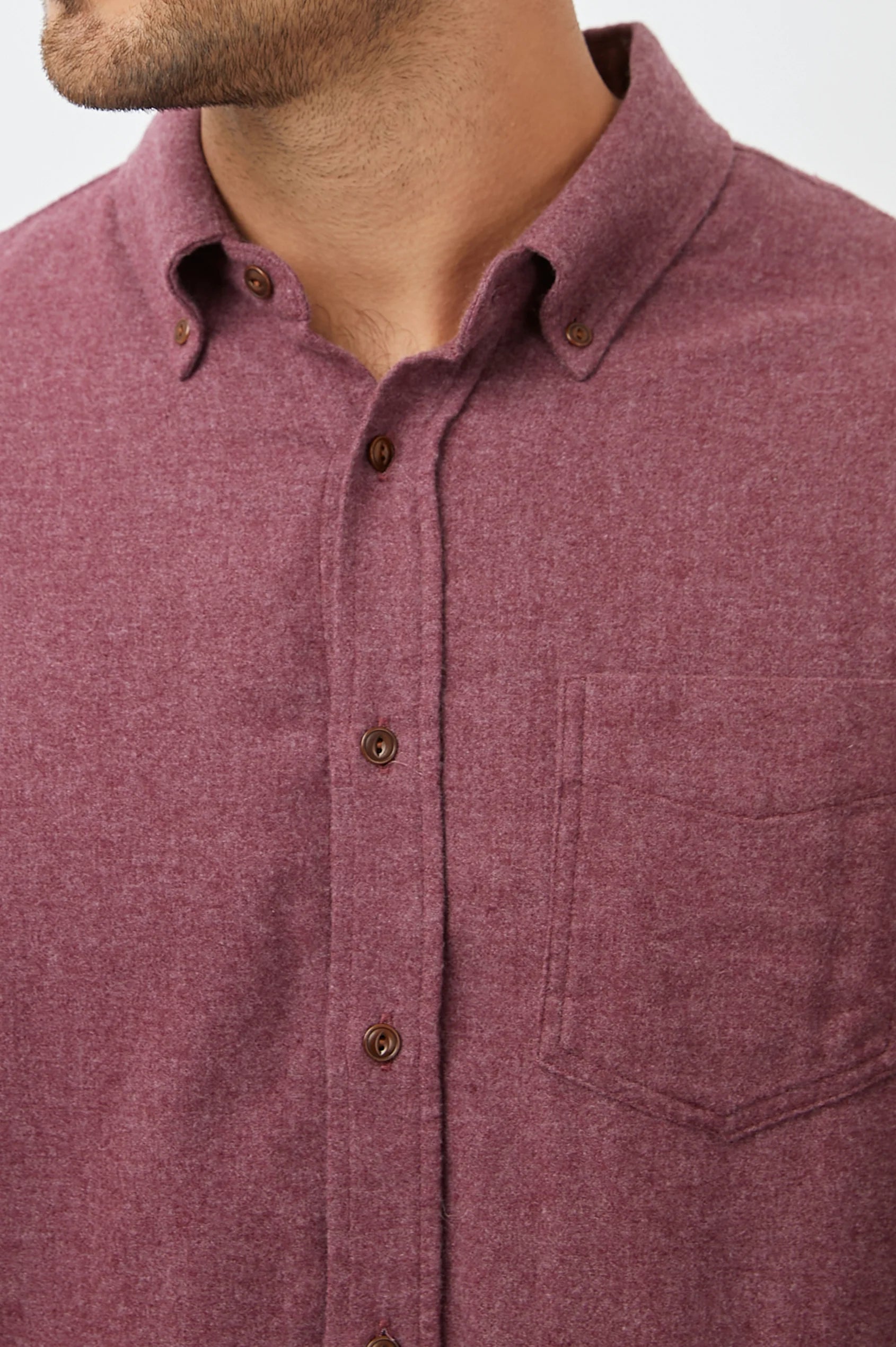 Wholesale,Rails, Rails Dark Red Solid Flannel Shirt, Red, Large-48-TagL