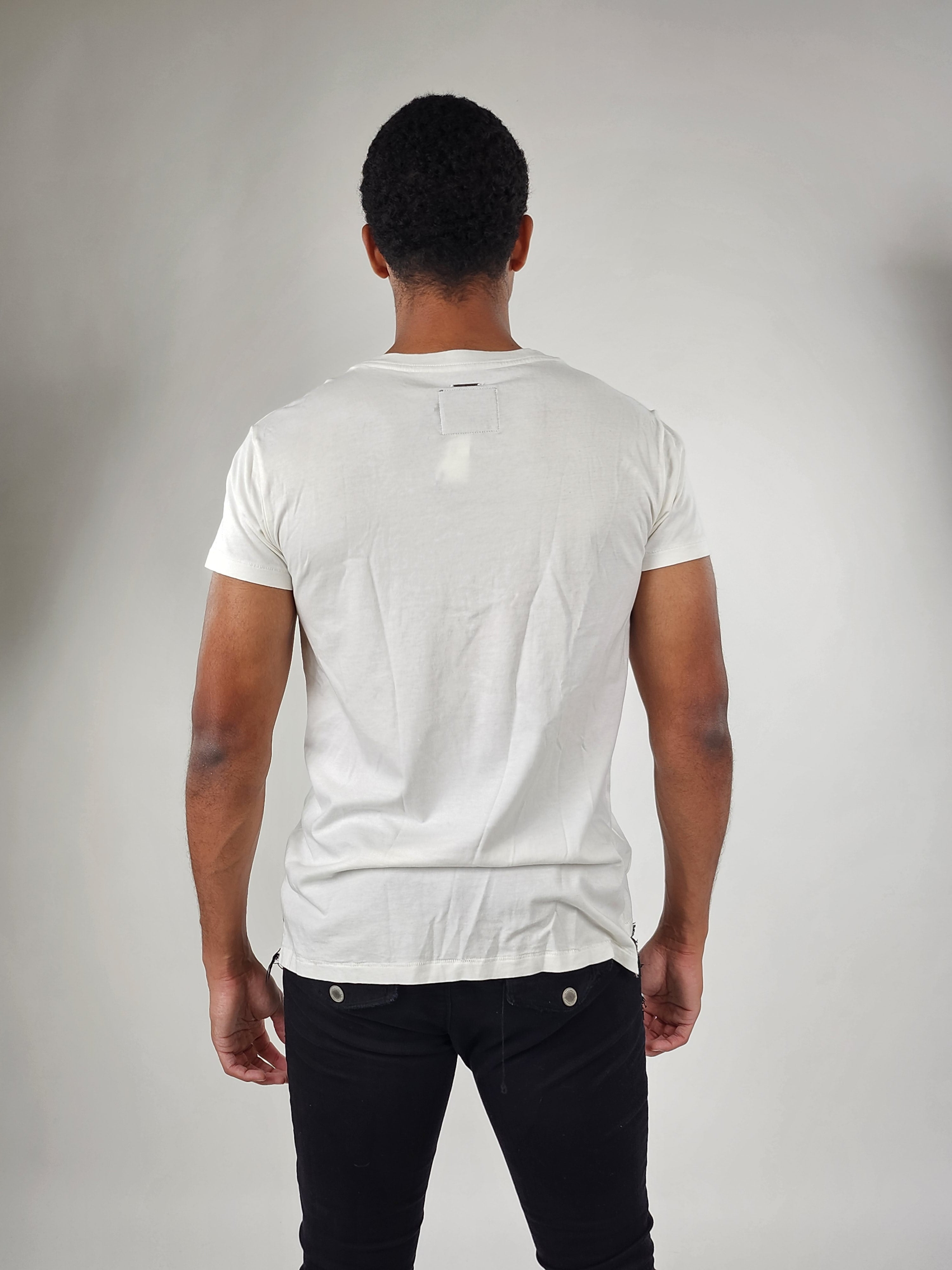 Wholesale,Reesedeluca, Reese De Luca White Short Sleeve T-Shirt, White, Extra Small-37-TagS