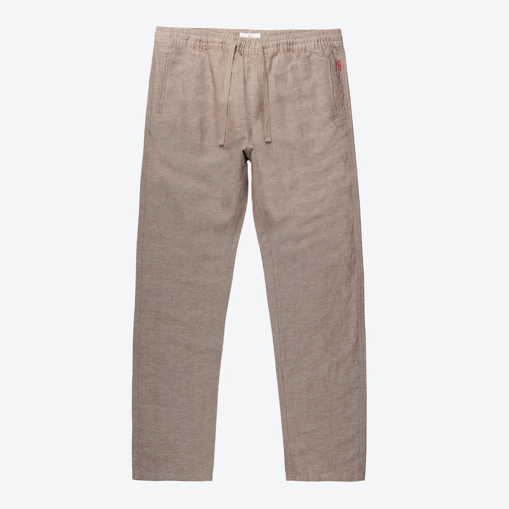 Wholesale,Public Beach, Public Beach Tan Linen Blend Drawstring Pant, Tan, 32W-31L-TagM