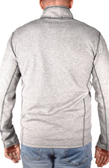 Vintage 1946 Light Grey Contrast Stitch Quarter Zip Pullover Sweater