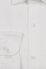 Jakamen White Textured Long Sleeve Button Up Shirt