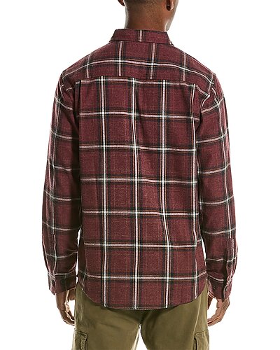 Other,Weatherproof, Weatherproof Vintage Maroon Plaid Flannel Shirt, Red, Small-41-TagS