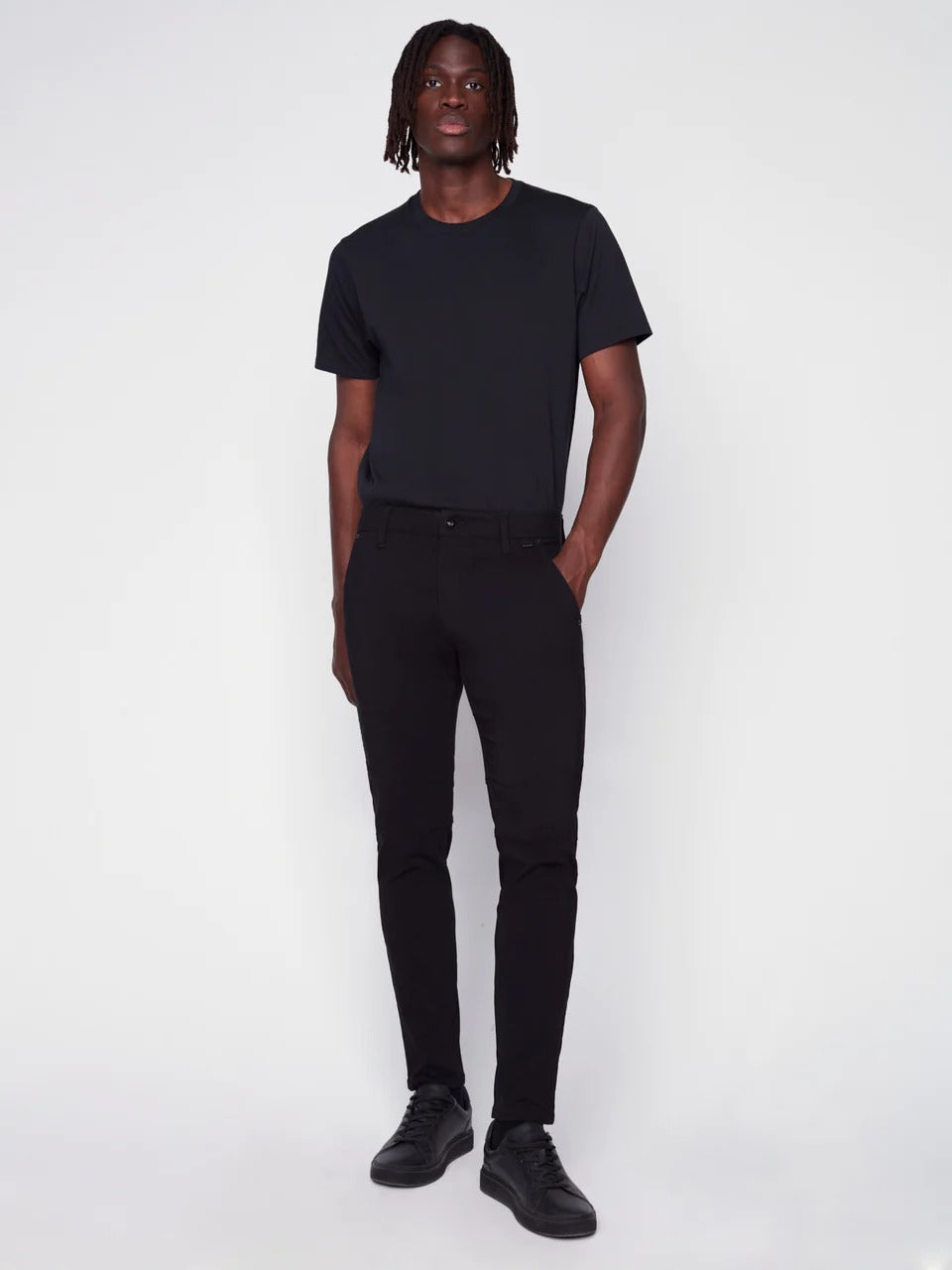 Wholesale,Projek Raw, Projek Raw Black Chino Comfort Waist Pant, Black, 37W-31L-Tag36