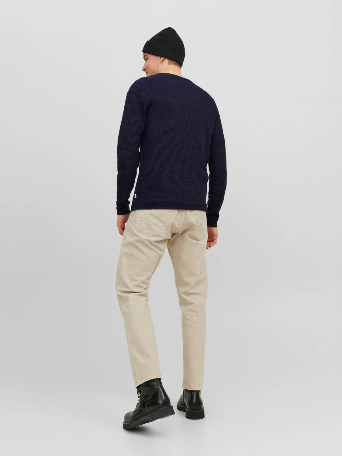 Wholesale,Jack & Jones, Jack & Jones Navy Knit Crew Neck Sweater, Blue, Extra Extra Large-47-TagXXL