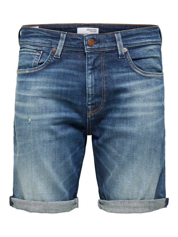 Selected Homme Dark Blue Denim Short