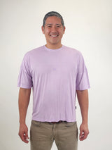 Reese De Luca Purple Drop Shoulder Short Sleeve T-Shirt