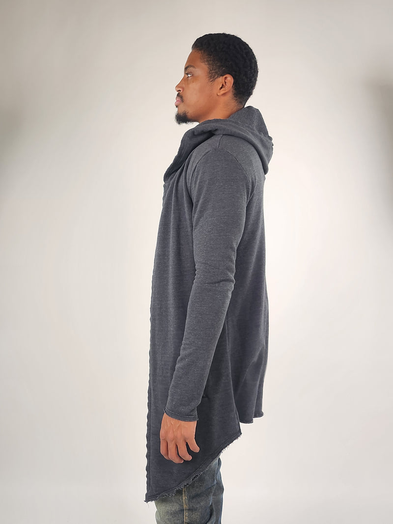 Reese De Luca Grey Long Sleeve Hood Jacket