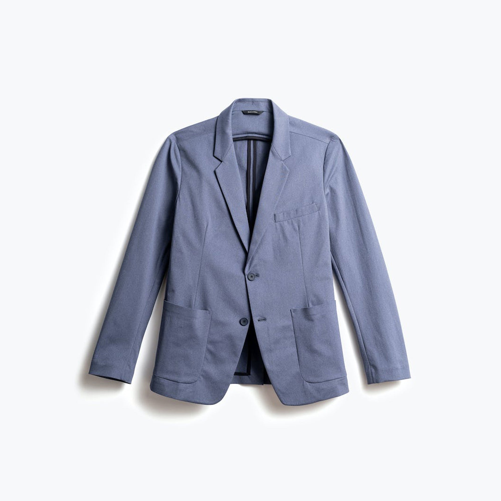 Wholesale,Ministry of Supply, Ministry of Supply Heather Indigo 4 Way Stretch Kinetic Blazer, Blue, Small-38-TagS