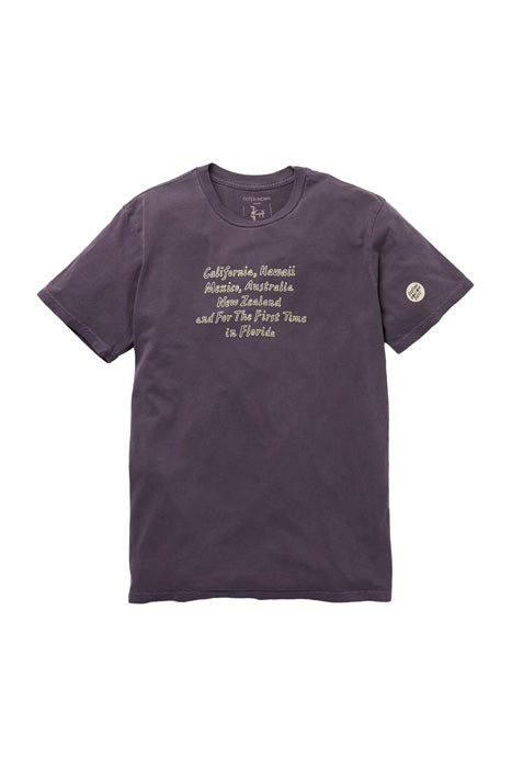 Outerknown Purple Traveler Crewneck Short Sleeve Tee