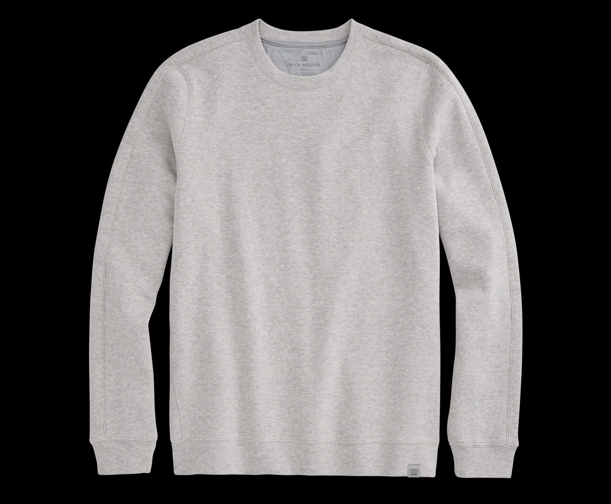 Wholesale,Mack Weldon, Mack Weldon Sand Heather Long Sleeve Washed Crewneck Sweater, Tan, Large-46-TagLExtra Large-48-TagXLSmall-42-TagS