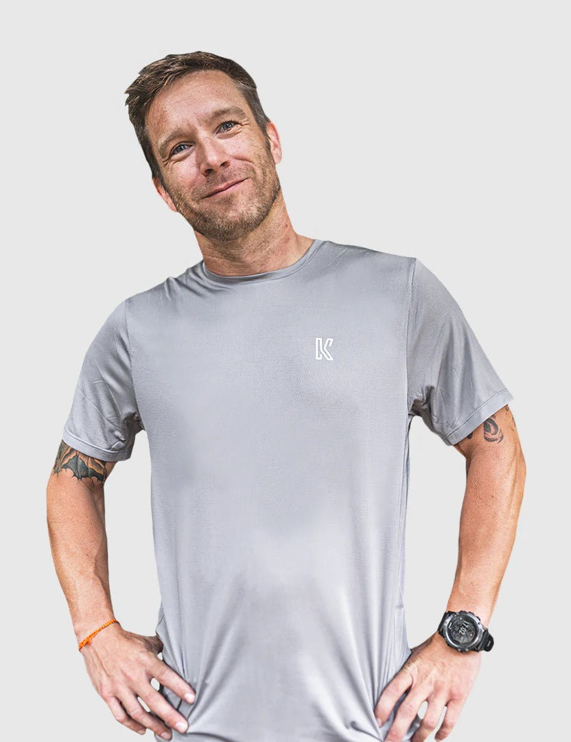 Brand Partner,Koup, Koup Light Grey Performance Anti-Odor Tech Short Sleeve Tee, Grey, Small-38-TagS