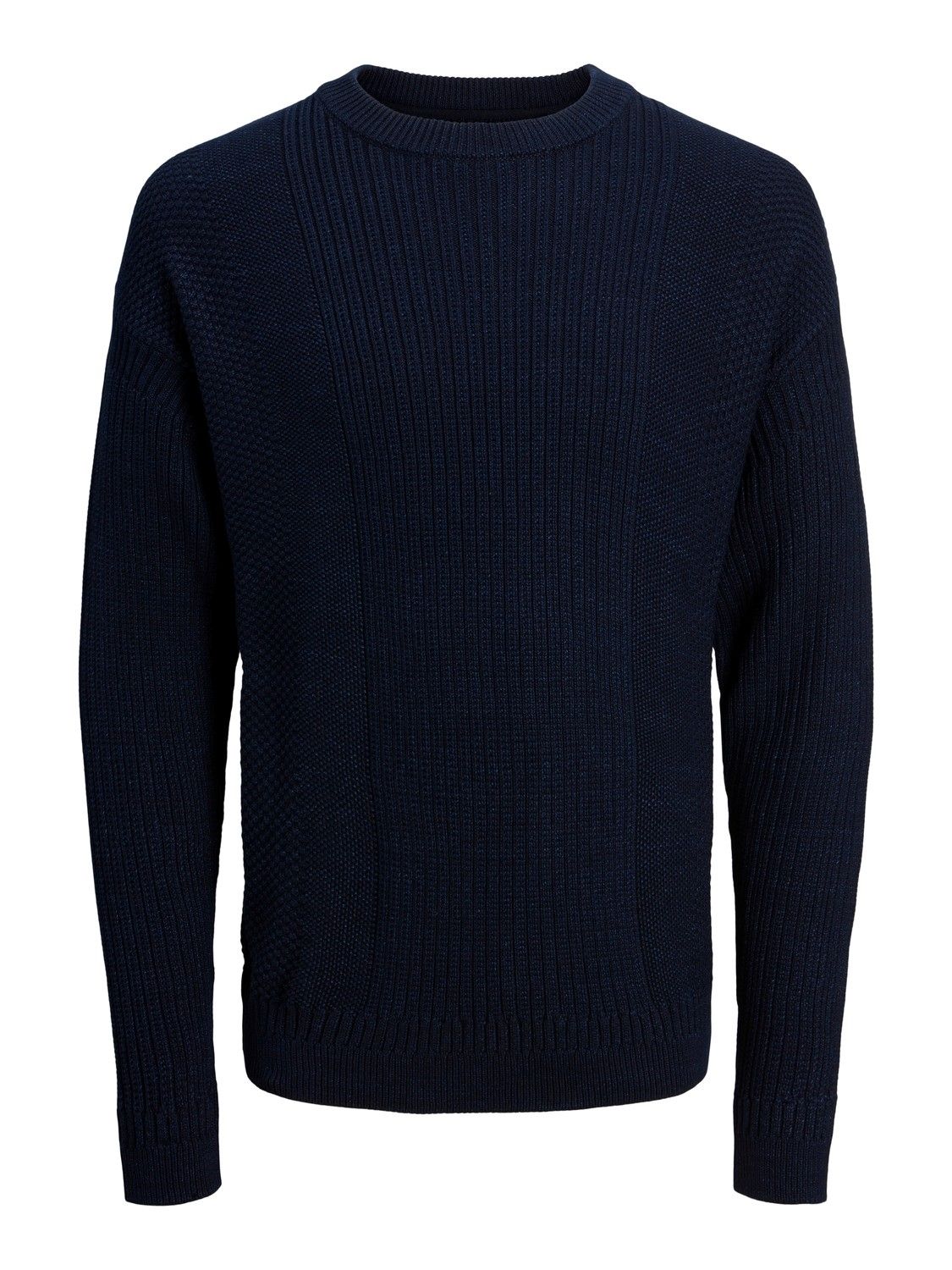 Wholesale,Jack & Jones, Jack & Jones Indigo Blue Knit Crew Neck Sweater, Blue, Extra Extra Large-50-TagXXL