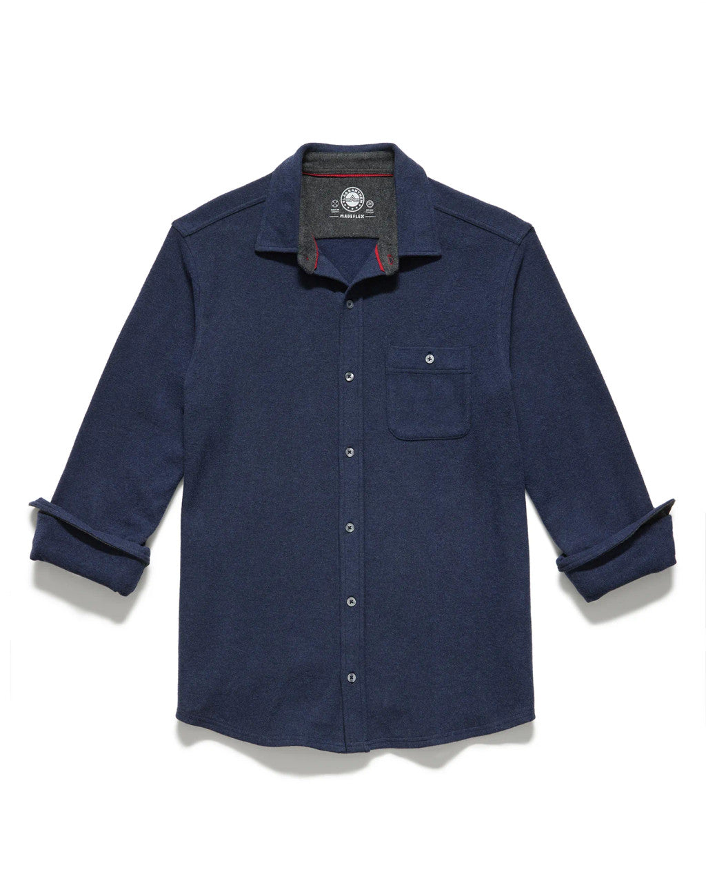 Wholesale,Flag & Anthem, Flag & Anthem Heather Navy Hero Flannel Shirt, Blue, Large-45-TagL