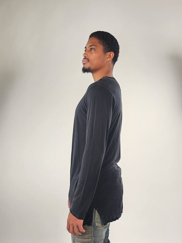 Reese De Luca Black Long Sleeve T-Shirt