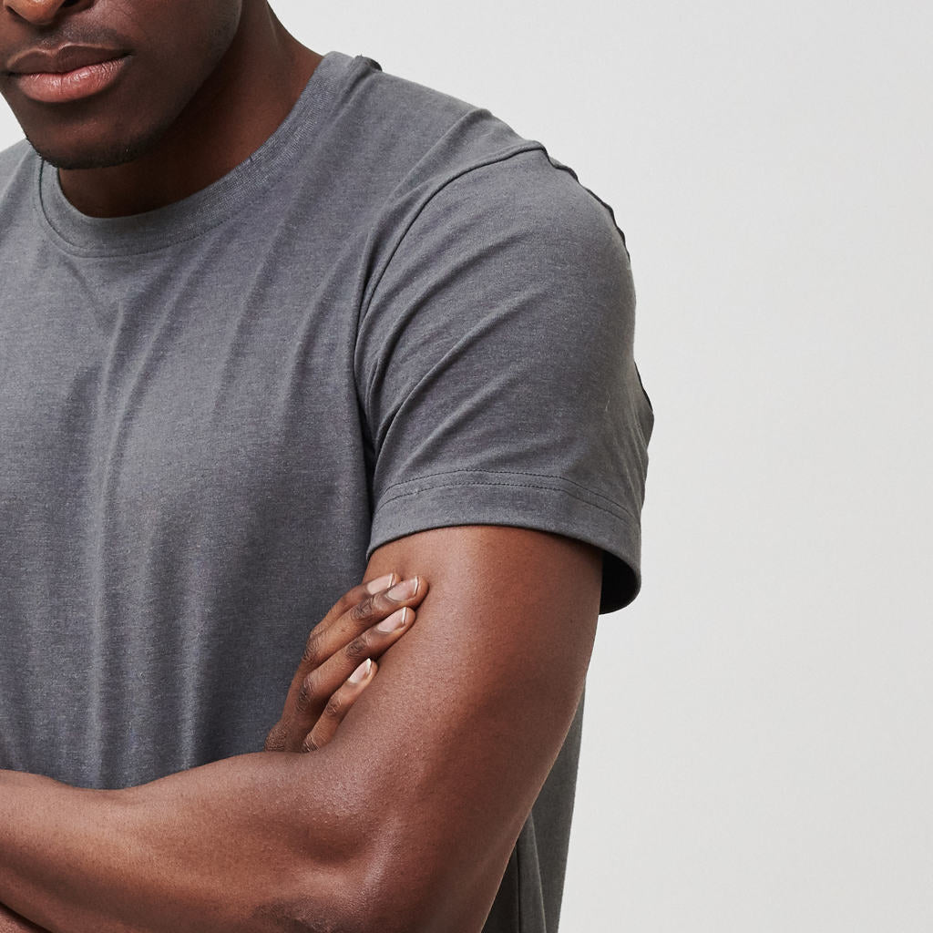 Brand Partner,Western Rise, Western Rise Dark Grey Ultra Soft Cotton Tshirt, Grey, Large-44-TagL