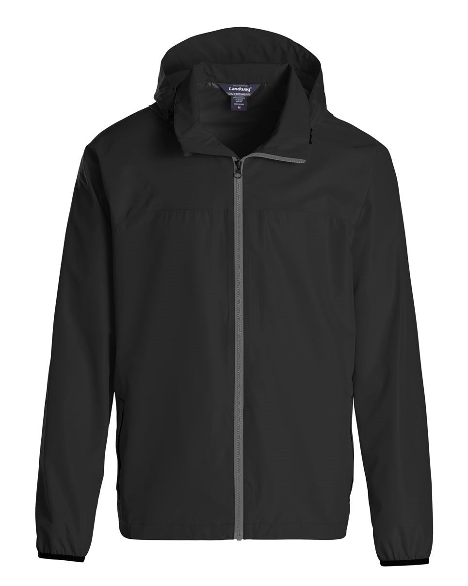 Taelor.Style, Landway Black Rain Jacket, Black, Medium-45-TagM