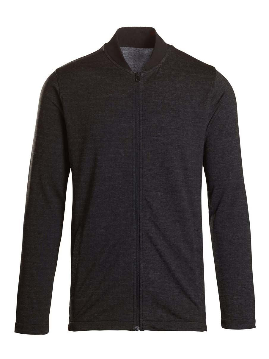 Taelor.Style, Landway Black Zip Up Knit Jacket, Black, Medium-45-TagM