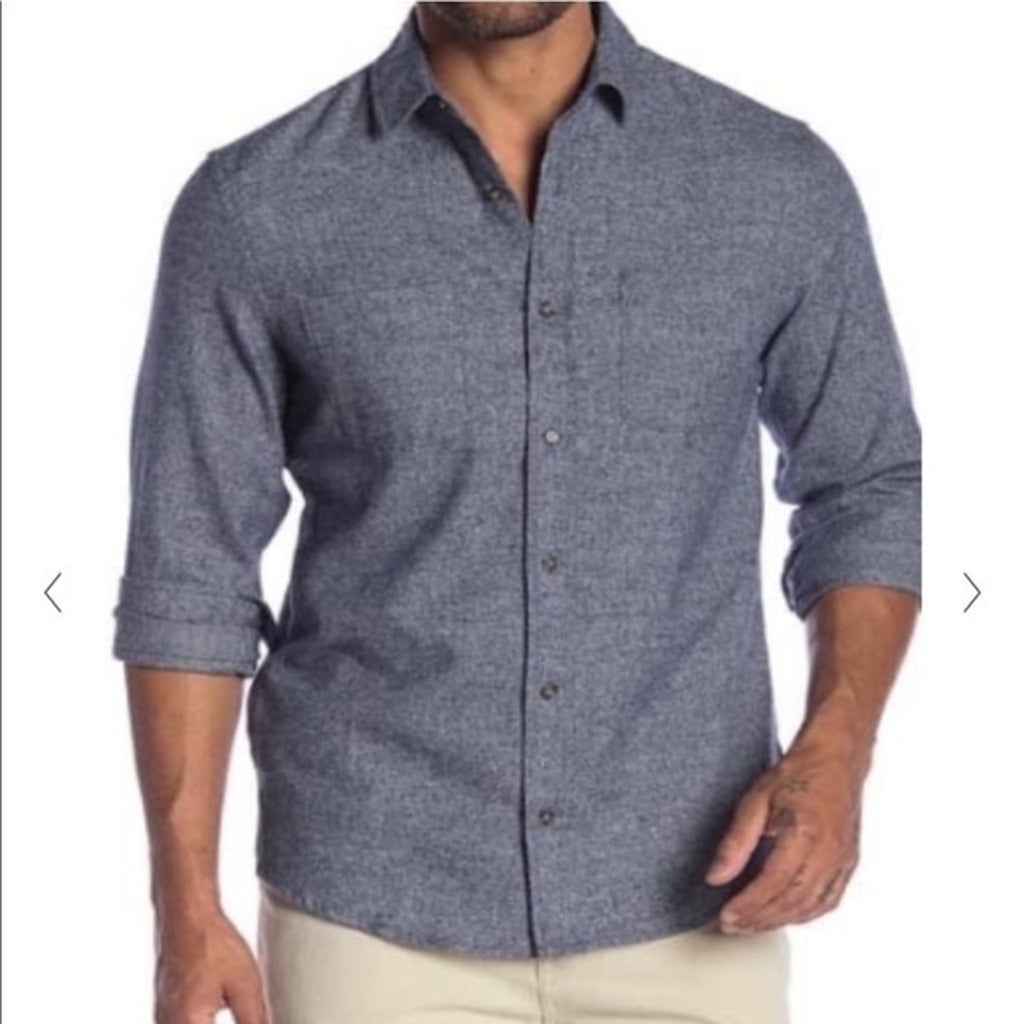 Grailed,Wallin & Bros, Wallin & Bros Blue Flannel Button-up Shirt With Two Front Chest Pockets, Blue, Medium-44-TagM