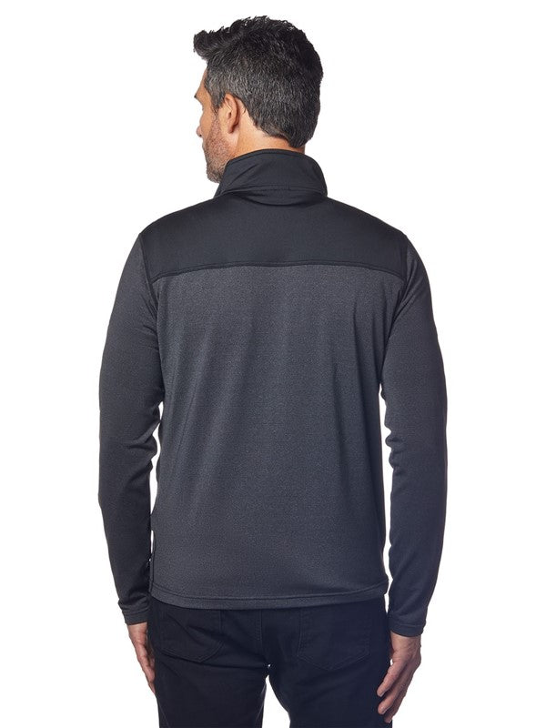 Brand Partner,Landway, Landway Dark Grey & Black Colorblock Performance Zip Up Jacket, Grey, Medium-42-TagM