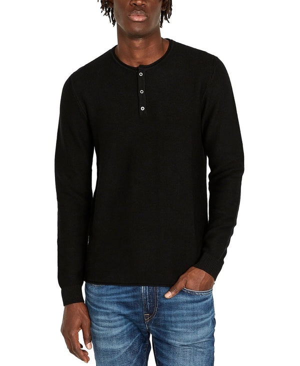 Buffalo David Bitton Black Henley