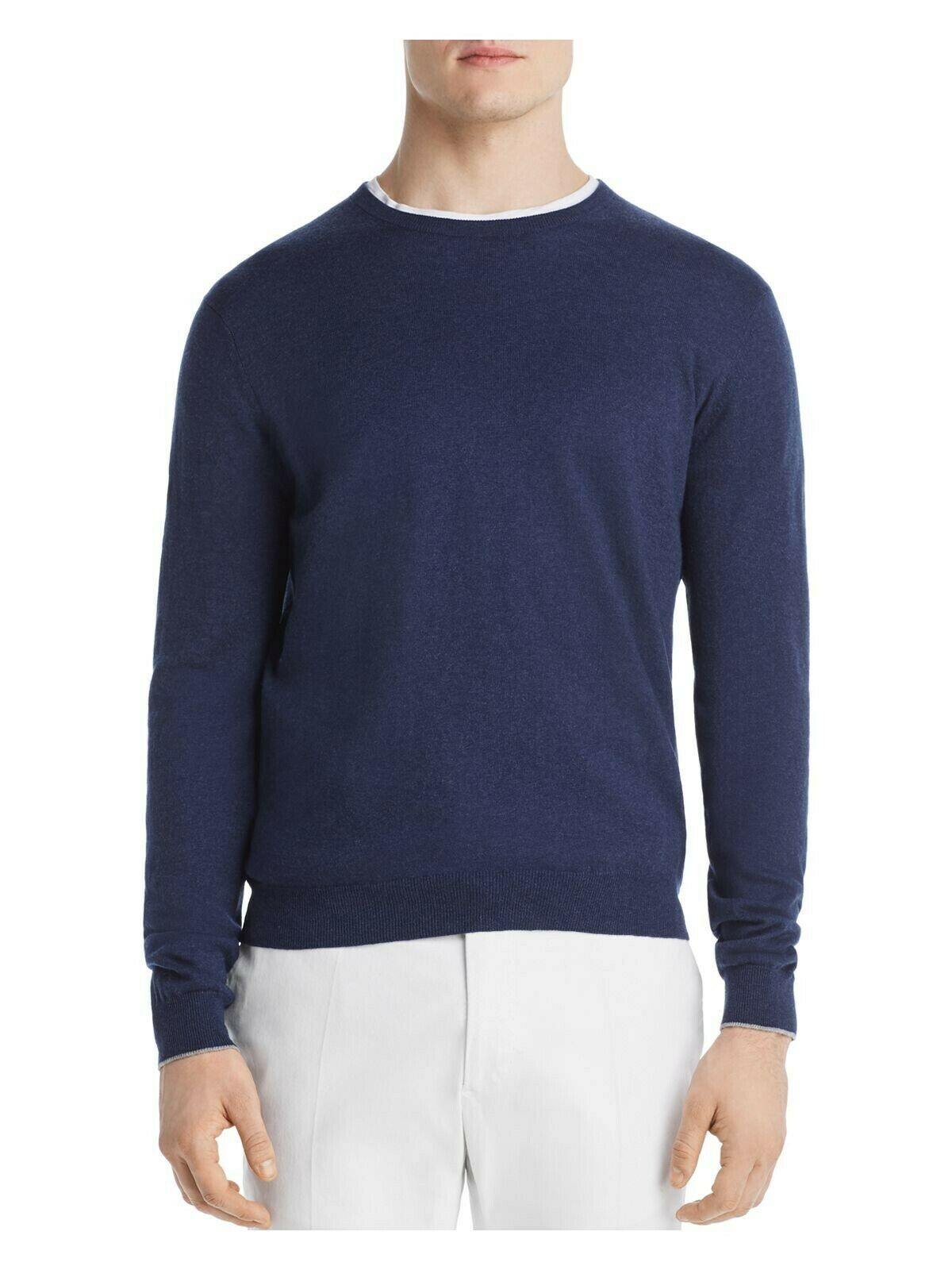 Bobbi + Bricka, Dylan Gray Navy Longsleeve Sweater, Blue, Medium-42-TagM