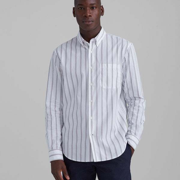 Club Monaco White Stripe Button Down Shirt – Taelor.Style