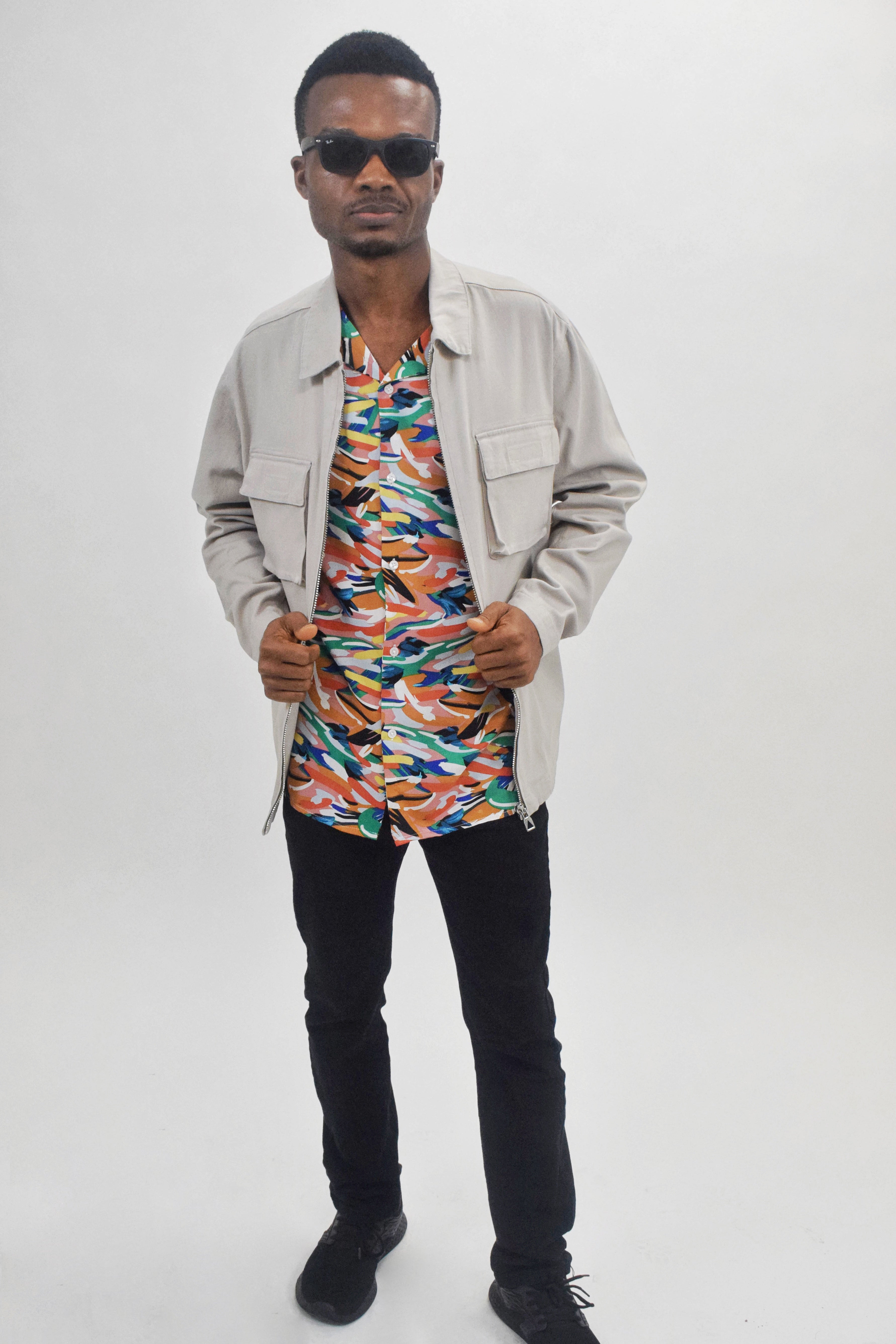 Wholesale,Eleven Paris, Eleven Paris Taupe Lightweight Zip Up Jacket With Two Chest Pockets, Tan, Large-49-TagLMedium-48-TagMMedium-45-TagSExtra Large-51-TagXL