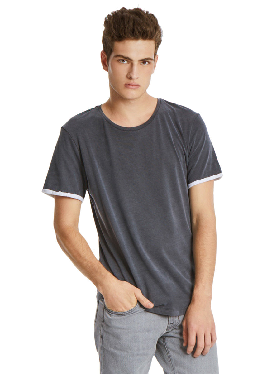 Brand Partner,Tags, Tags Grey Double Face Ultra Soft T-Shirt, Grey, Medium-40-TagM