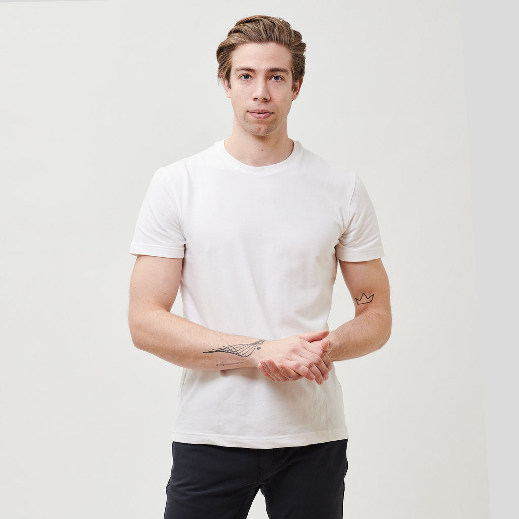 Brand Partner,Western Rise, Western Rise White Performance Tee, White, Large-43-TagLSmall-40-TagSMedium-41-TagM